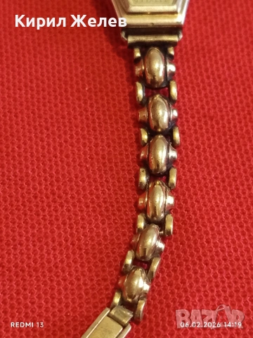 Дамски механичен часовник Мars позлатен с верижка за КОЛЕКЦИОНЕРИ 52864, снимка 8 - Антикварни и старинни предмети - 53381624