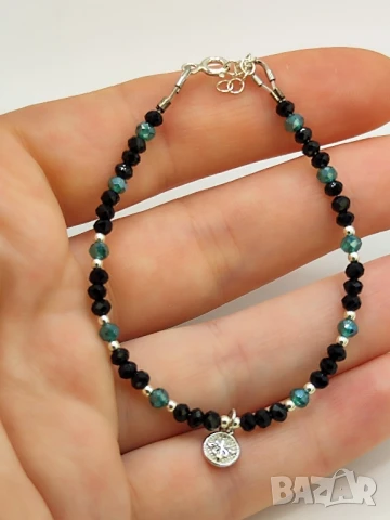 925 сребърна гривна с висулка Unik, снимка 4 - Гривни - 50313801