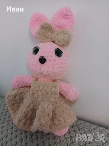 Плюшено зайче, снимка 3 - Плюшени играчки - 52264250