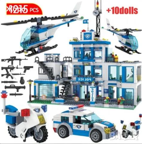 Конструктор градски полицейски участък 1215 части 0231135, снимка 6 - Конструктори - 48132500