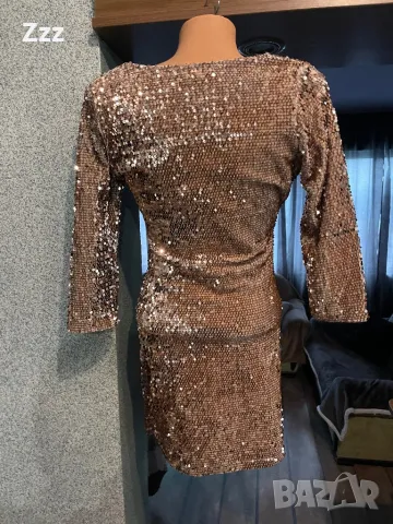 Дамска рокля с пайети, снимка 2 - Рокли - 47981983