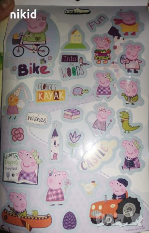 200 бр Пепа Пиг Pepa Pig Peppa Pig книжка албум самозалепващи лепенки стикери , снимка 4 - Други - 35247930