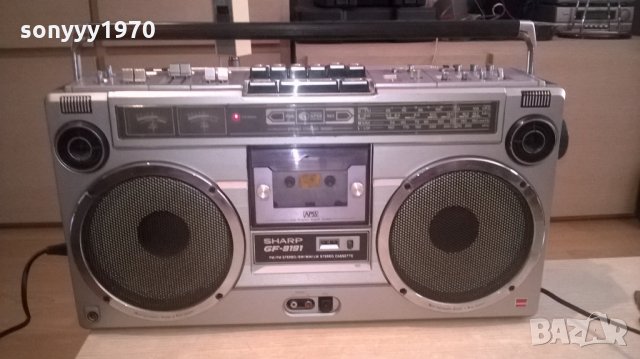 *sharp-OLD BIG SHARP-колекционерска машина-внос швеицария, снимка 5 - Радиокасетофони, транзистори - 26324692