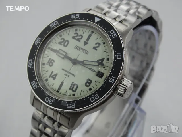 ВОСТОК АМФИБИЯ АВТОМАТИЧЕН-24 часа-FULL LUME ref: 72014Б , снимка 7 - Мъжки - 42691792