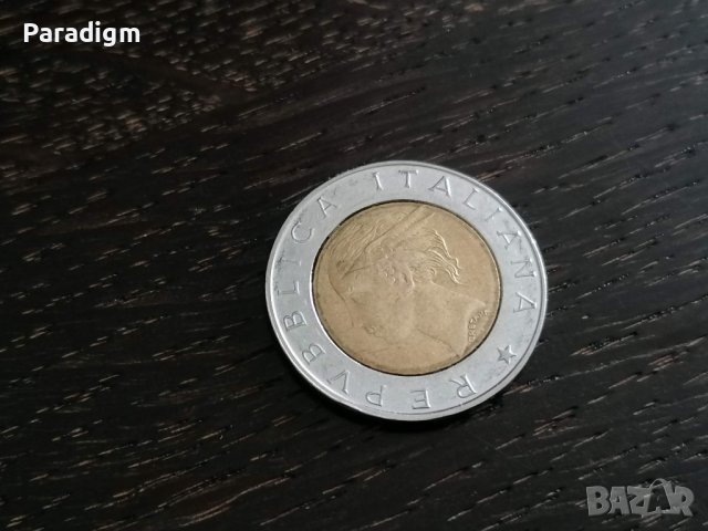 Монета - Италия - 500 лири | 1996г., снимка 2 - Нумизматика и бонистика - 38818414