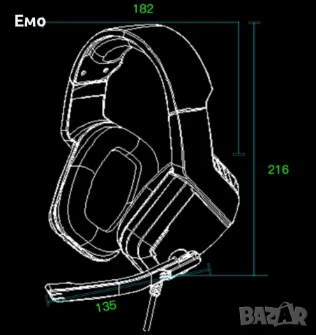 Gaming: Големи слушалки с микрофон , снимка 9 - Слушалки и портативни колонки - 47833553