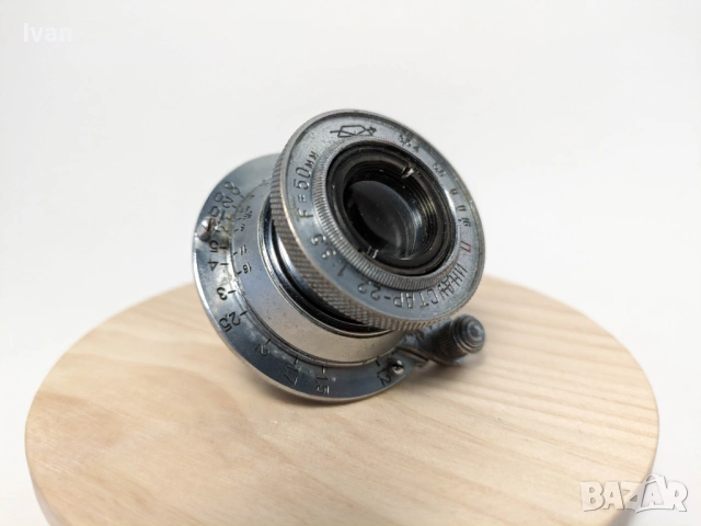 Винтидж далекомерен обектив Индустар-22 3,5/50 M39 за Fed Laica Zorki, снимка 2 - Обективи и филтри - 53484269