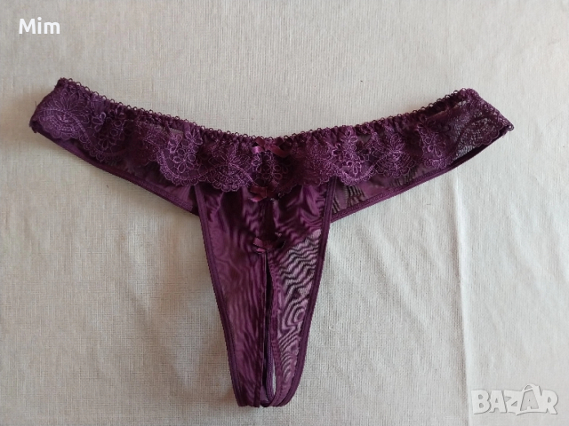 BESIRED L/XL Дантелена полупрашка бордо , снимка 3 - Бельо - 52499694