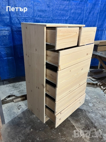 Шкаф,скрин от масив с 5+2 чекмеджета, снимка 5 - Скринове - 51860610