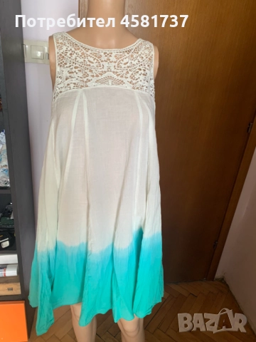 Рокля омбре на Benеtton, размер S/M, снимка 10 - Рокли - 51667100