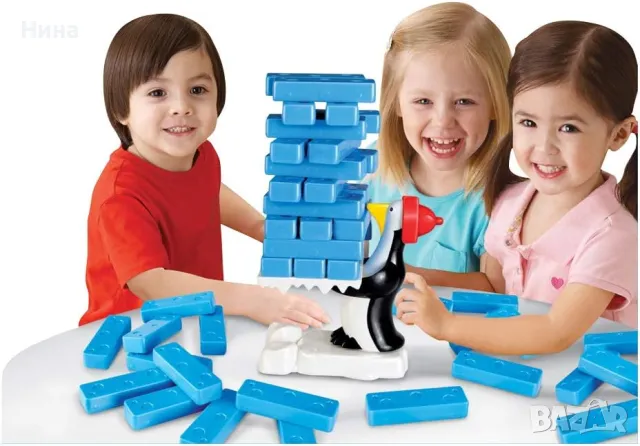 Детска игра за баланс Kingso - Дженга паник пингвини, снимка 4 - Образователни игри - 49327745