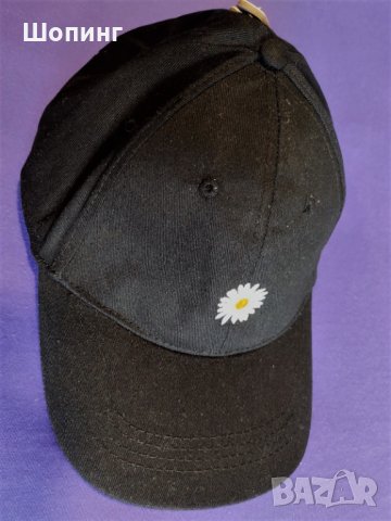 Шапка с козирка - Цвете бродерия, снимка 5 - Шапки - 37812942