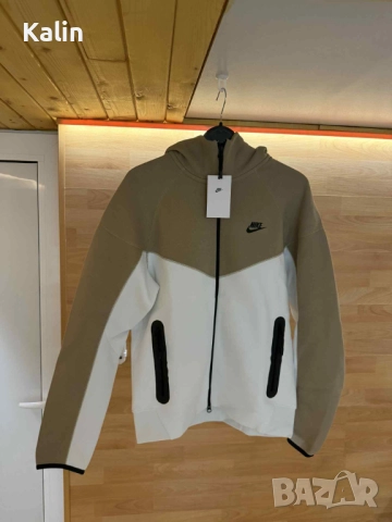 Nike Tech Fleece Windrunner Худи (М) - Summit White/Khaki