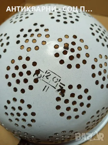 Соц Стар Емайлиран Гевгир., снимка 3 - Антикварни и старинни предмети - 49715589