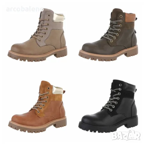 Дамски боти с връзки, 4цвята 