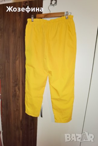 Жълт модерен свеж и ефектен панталон, снимка 4 - Панталони - 40861271