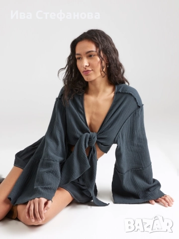 Нов ежедневен елегантен сет костюм комплект от две части риза топ панталони 100% памук памучни , снимка 14 - Костюми - 50042365