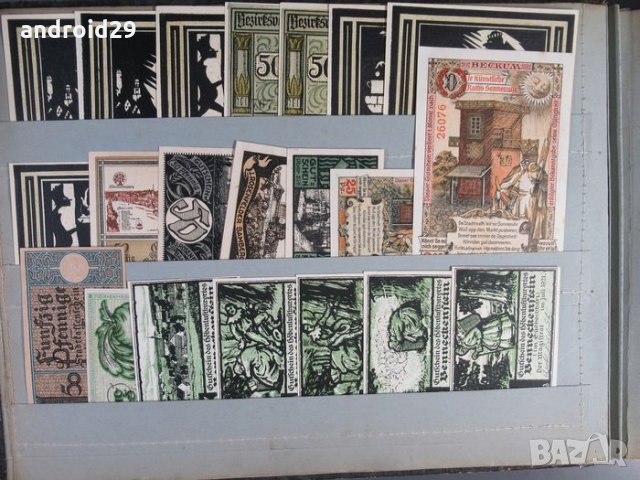 Банкноти Германия 1915 - 1921г (German emergency banknotes), снимка 4 - Нумизматика и бонистика - 26534409
