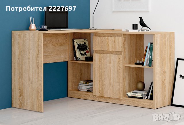 Модулно бюро Аполо 2 с шкаф, снимка 3 - Бюра - 36684182