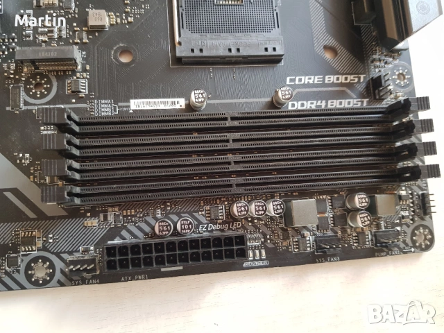 MSI B450 Tomahawk AM4 дънна платка, снимка 2 - Дънни платки - 53387367