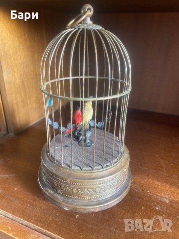 Много рядка механична играчка Птици в клетка, снимка 6 - Антикварни и старинни предмети - 39117184