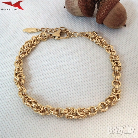 Гривна с 14К златно покритие 234824