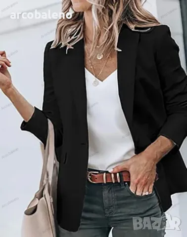 Ежедневно елегантно дамско сако с дълги ръкави, 7цвята , снимка 5 - Сака - 39258787