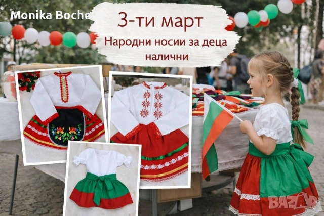 Промо!Бебешки и детски народни носии по случаи предстоящите празници