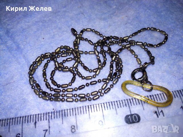 СТАРА ПОСРЕБРЕНА ВЕРИЖКА РЕТРО ПЛЕТКА НЕРЪЖДАЕМА БЛАГОРОДНА СТОМАНА СИНДЖИРЧЕ 37084, снимка 6 - Антикварни и старинни предмети - 39969109