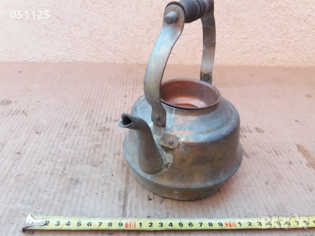 масивен бронзов чайник , снимка 6 - Антикварни и старинни предмети - 37647425