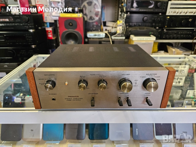 Рядък модел, страхотен ретро винтидж усилвател Pioneer SA-500A В отлично техническо и визуално състо, снимка 2 - Ресийвъри, усилватели, смесителни пултове - 52559517