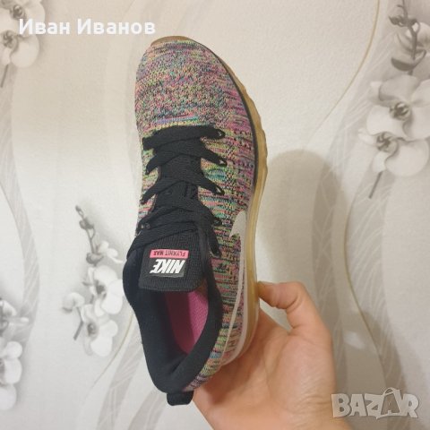 Nike Flyknit Air Max “Multi-Color” оригинални маратонки  номер 35,5-36, снимка 10 - Маратонки - 44053141