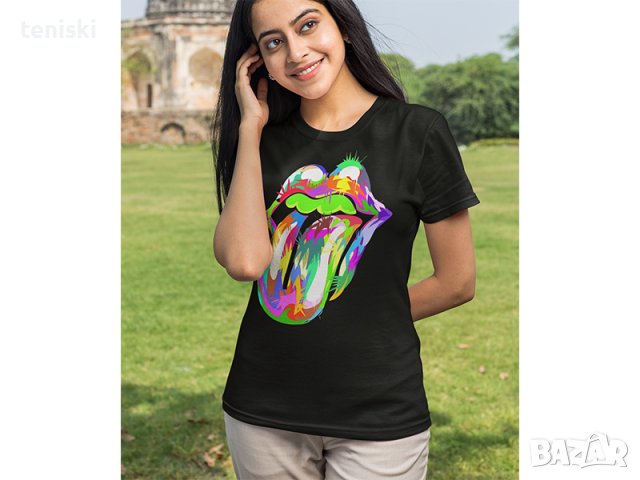  Дамска рок тениска Rolling Stones Модели,цветове и размери, снимка 4 - Тениски - 30379708