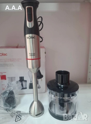 Пасатор SOLAC PRO CHEF 1201 1200W 3в1, снимка 3 - Чопъри и пасатори - 52461792
