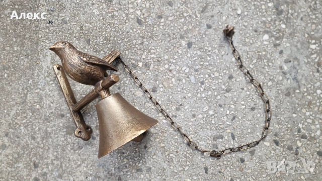 Чугунена камбана с пиленце., снимка 2 - Градински мебели, декорация  - 41561447