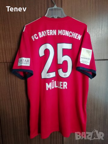 Bayern Munich Muller #25 Adidas XL оригинална тениска фланелка Байерн Мюнхен Томас Мюлер 