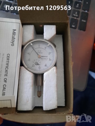 оригинален индикаторен часовник митутойо 0.01-5мм