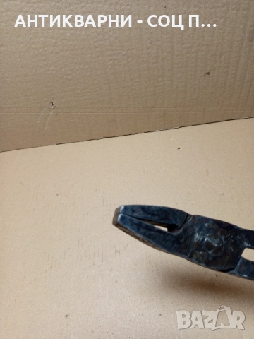 Стари Масивни Ръчно Ковани Ковашки Клещи., снимка 8 - Антикварни и старинни предмети - 51726170