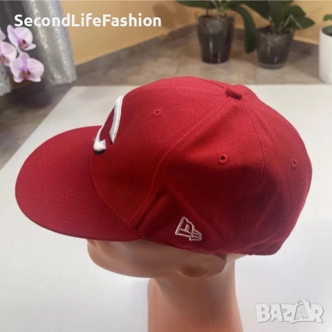 Вълнена шапка New Era 59 Fifty MLB Cincinnati Reds Fitted 7 5/8 С козирка , снимка 2 - Шапки - 53204535
