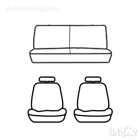 Комплект тапицерия за МПС Automat, 7 части, 2/3 - 1/3, снимка 2 - Аксесоари и консумативи - 43351419