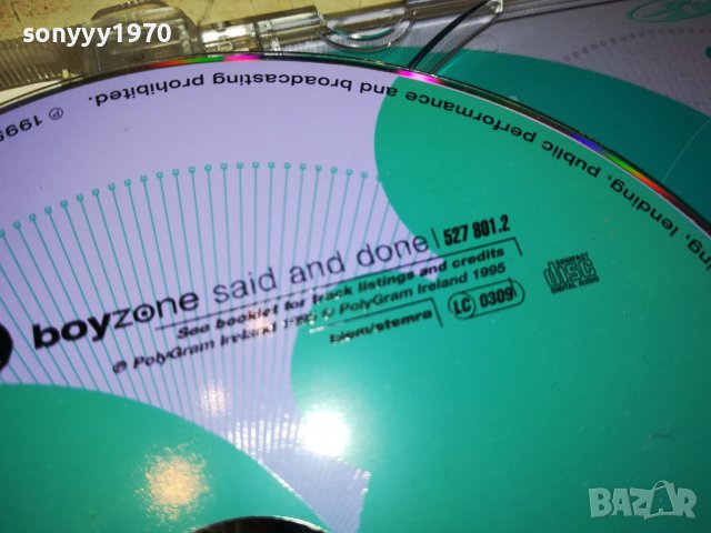 BOYZONE ORIGINAL CD 1703230926, снимка 15 - CD дискове - 40030385