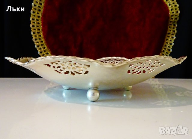 Посребрена фруктиера Quist,маркирана. , снимка 2 - Антикварни и старинни предмети - 37182133