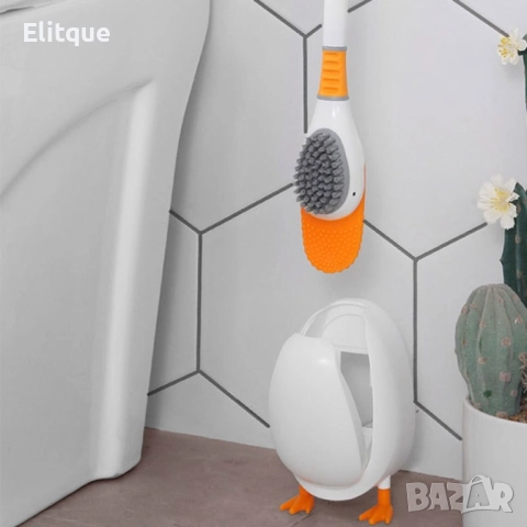 Четка за тоалетна стил пате с поставка със забавен дизайн , снимка 5 - Други стоки за дома - 52906052
