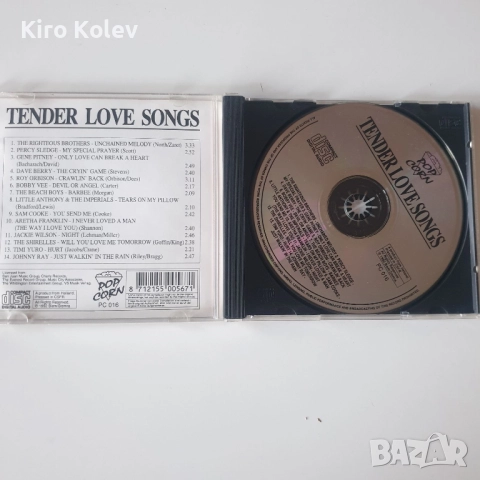 Tender love songs cd, снимка 2 - CD дискове - 51802138