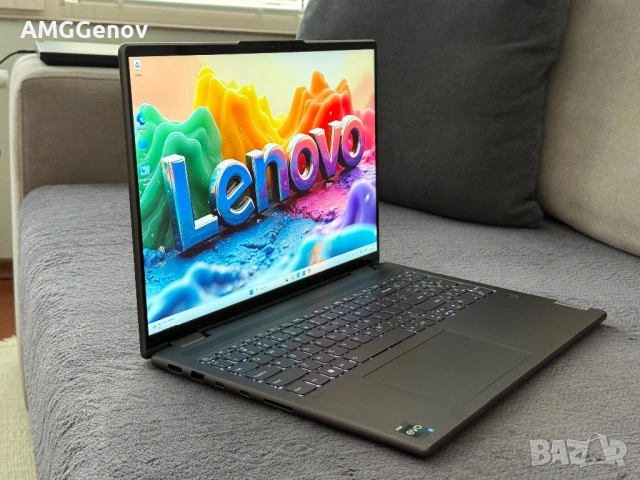 16’ 2.5К IPS Touch/Lenovo yoga 7 16’/i5-1240p/16GB DDR5/512GB SSD, снимка 6 - Лаптопи за работа - 53456370