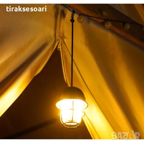 LED Диодна Къмпинг лампа с вградена батерия и кабел за зареждане , снимка 2 - Аксесоари и консумативи - 49476819