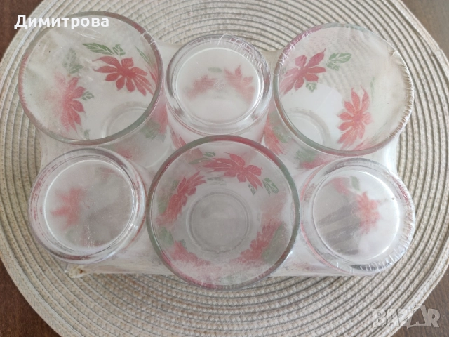 Стъклени чаши , снимка 3 - Чаши - 51442059