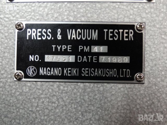 Лабораторен стенд за манометри YOKOHAMA PM41, снимка 9 - Други машини и части - 27649482