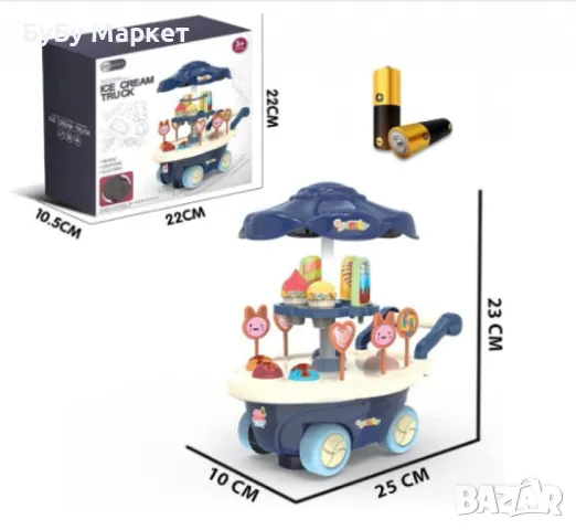 Детска количка със сладкиши и сладолед, снимка 3 - Други - 48477895