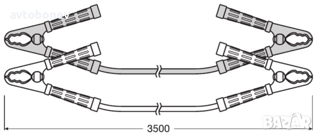 OSRAM STARTcable PRO-кабели за подаване на ток 100% мед(Cu)/700A/25mm², снимка 5 - Аксесоари и консумативи - 43938034